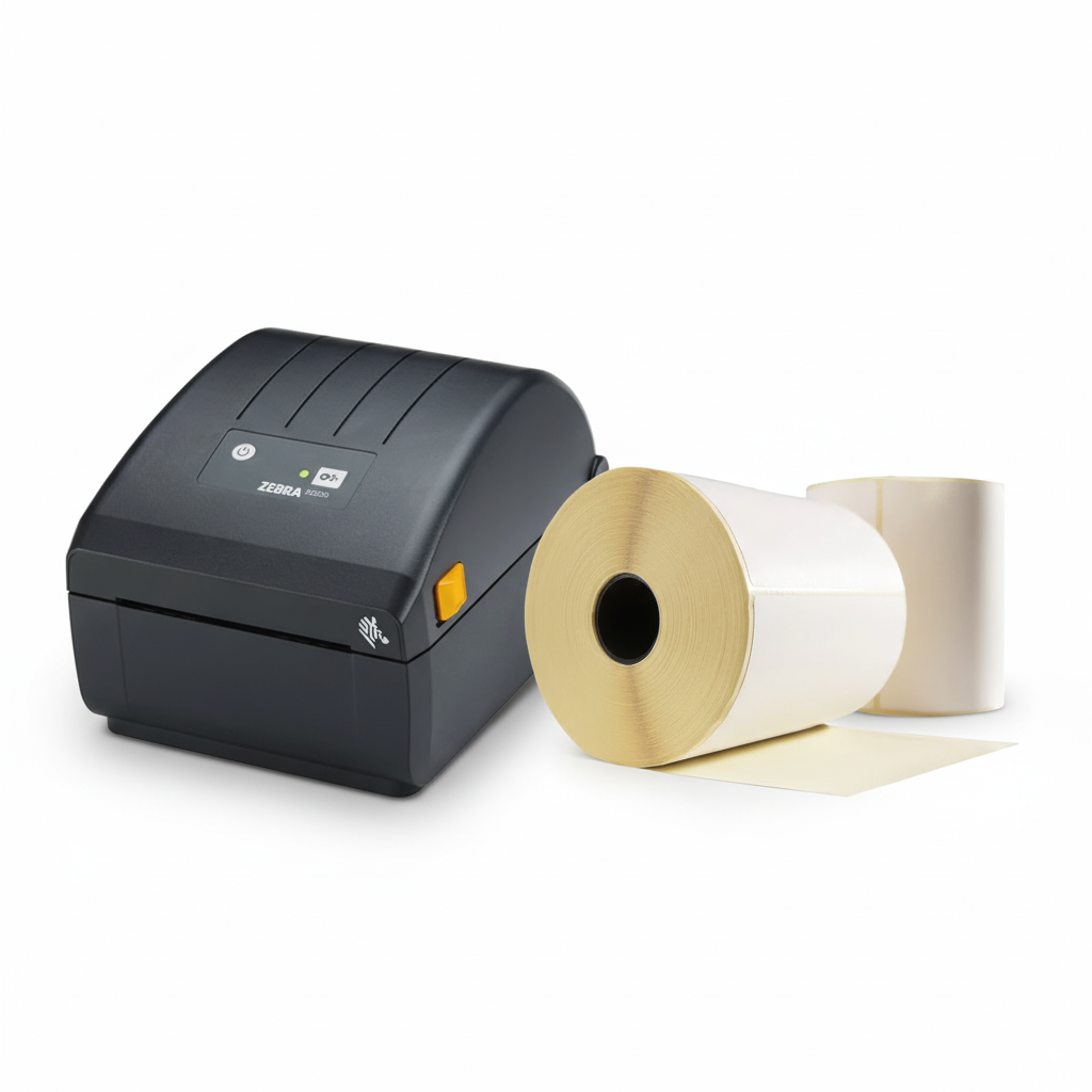 Starterspakket met labelprinter en rol verzendetiketten – complete oplossing voor eenvoudig verzendlabels printen